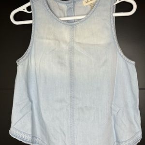 Bella Dahl sleeveless denim ombre top
